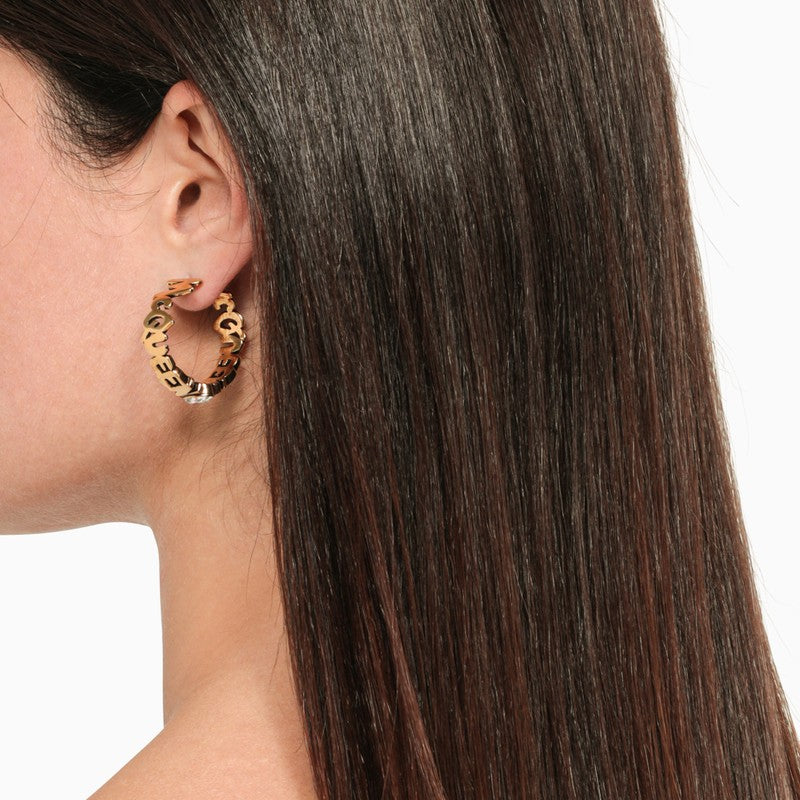 McQueen Graffiti earrings gold