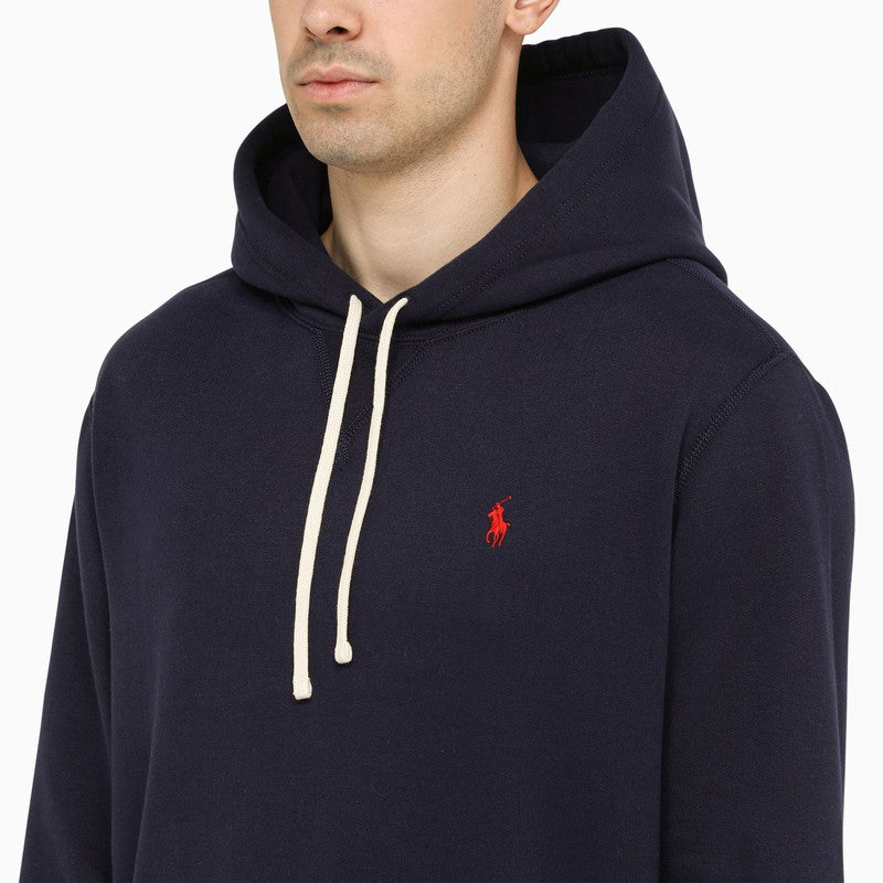 Regular navy hoodie with logo