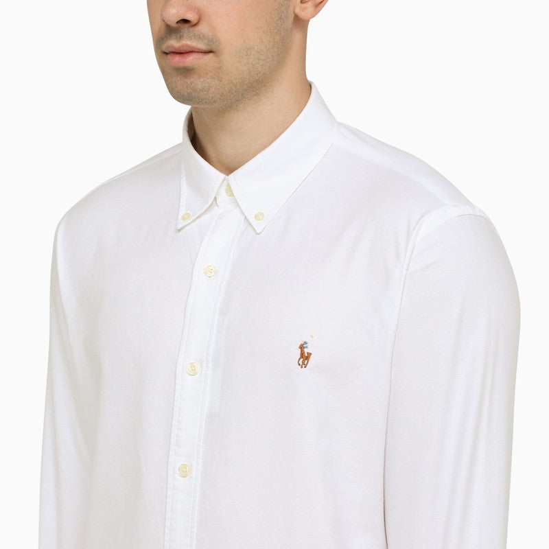 White custom fit Oxford shirt