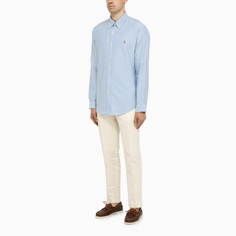 Light blue custom fit Oxford shirt
