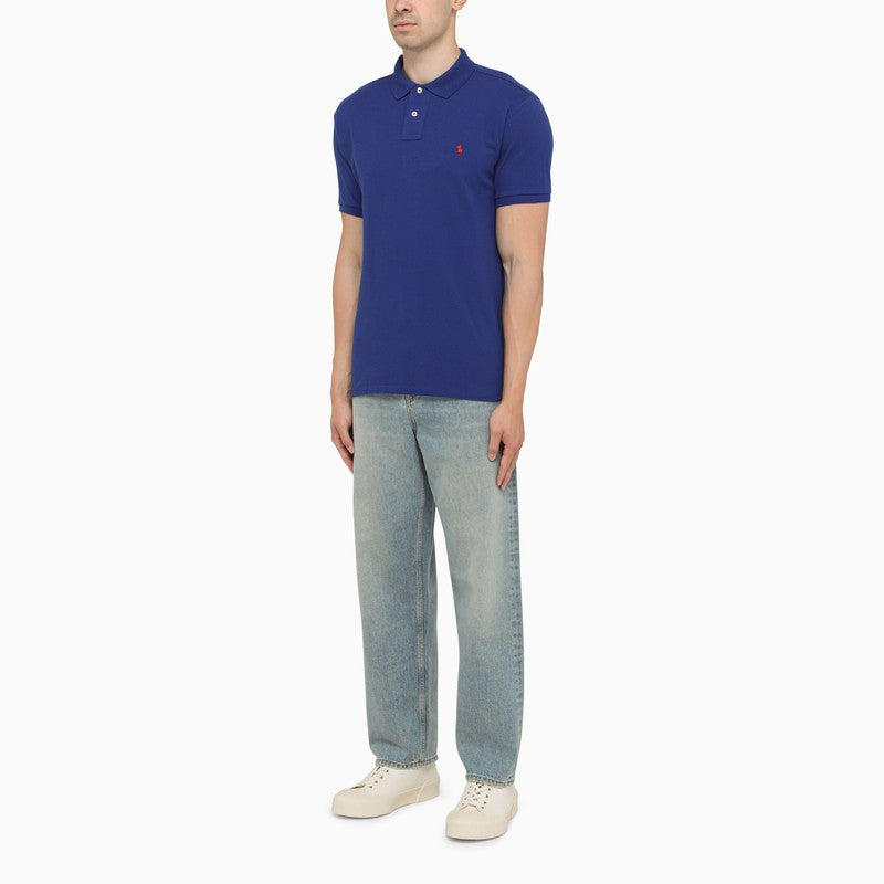 Royal blue regular polo shirt