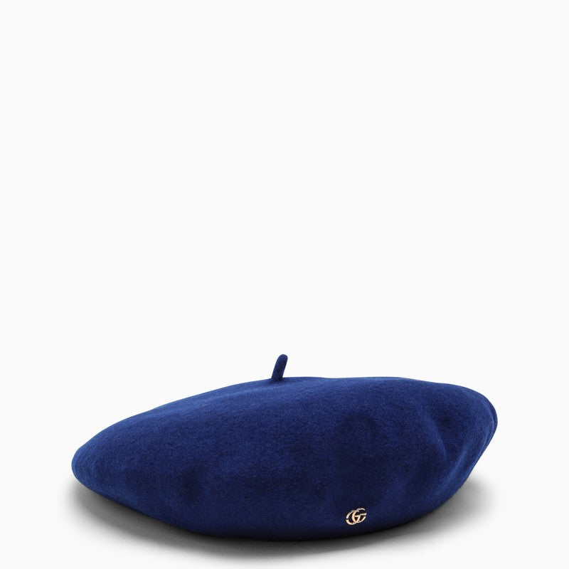Royal-coloured wool felt cap
