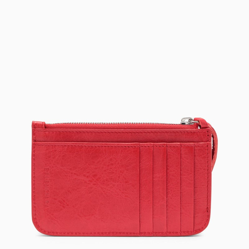Red Le Cagole zipped card holder