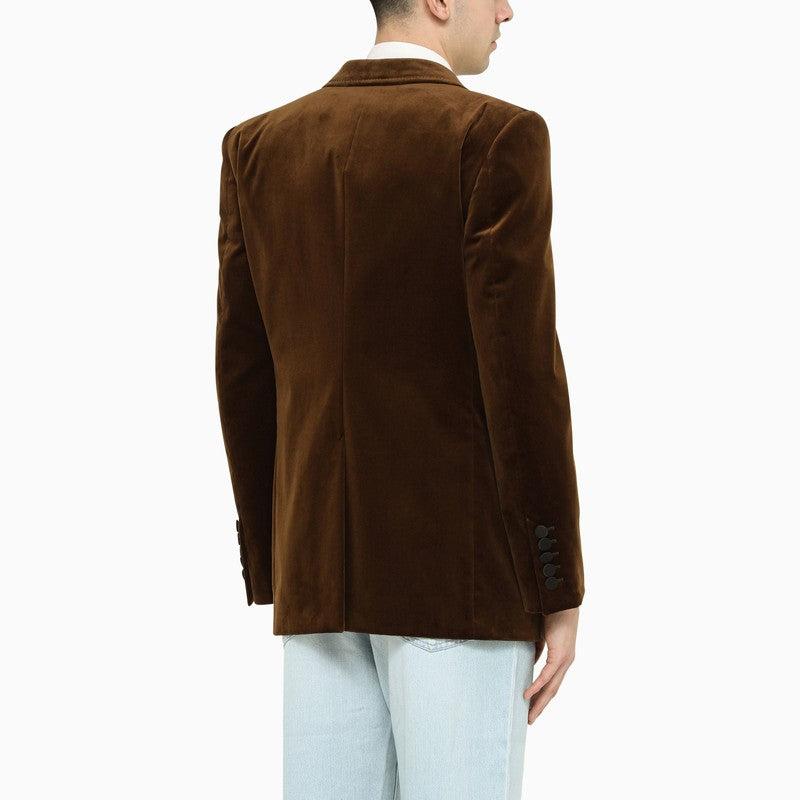 Brown velvet jacket