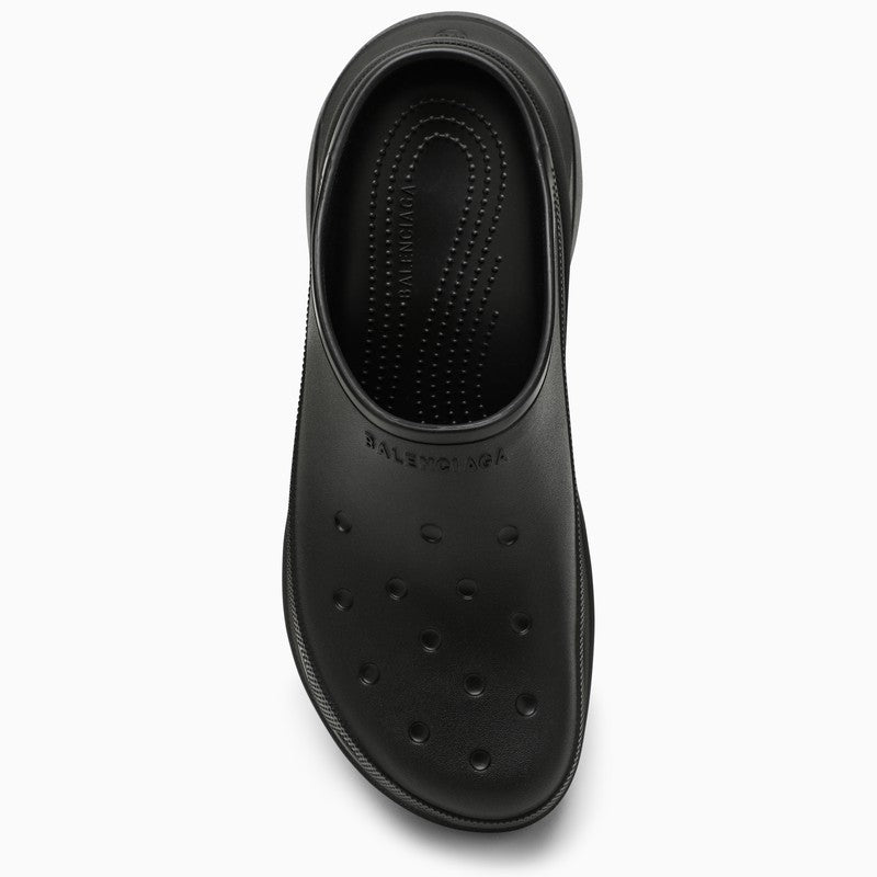 Crocs black rubber slip-on sandal