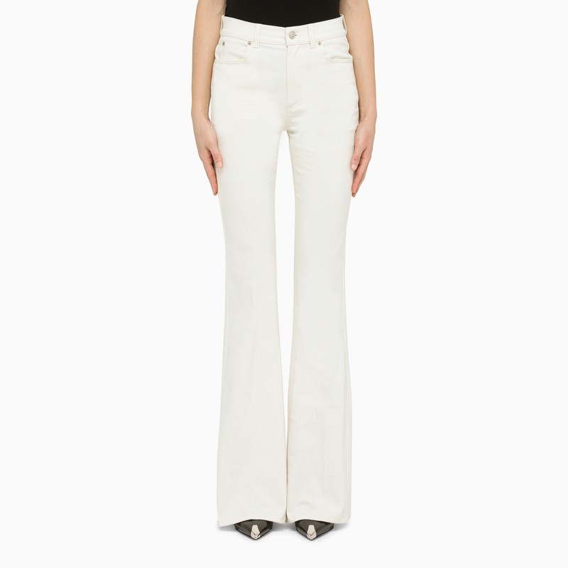 Ivory flared jeans
