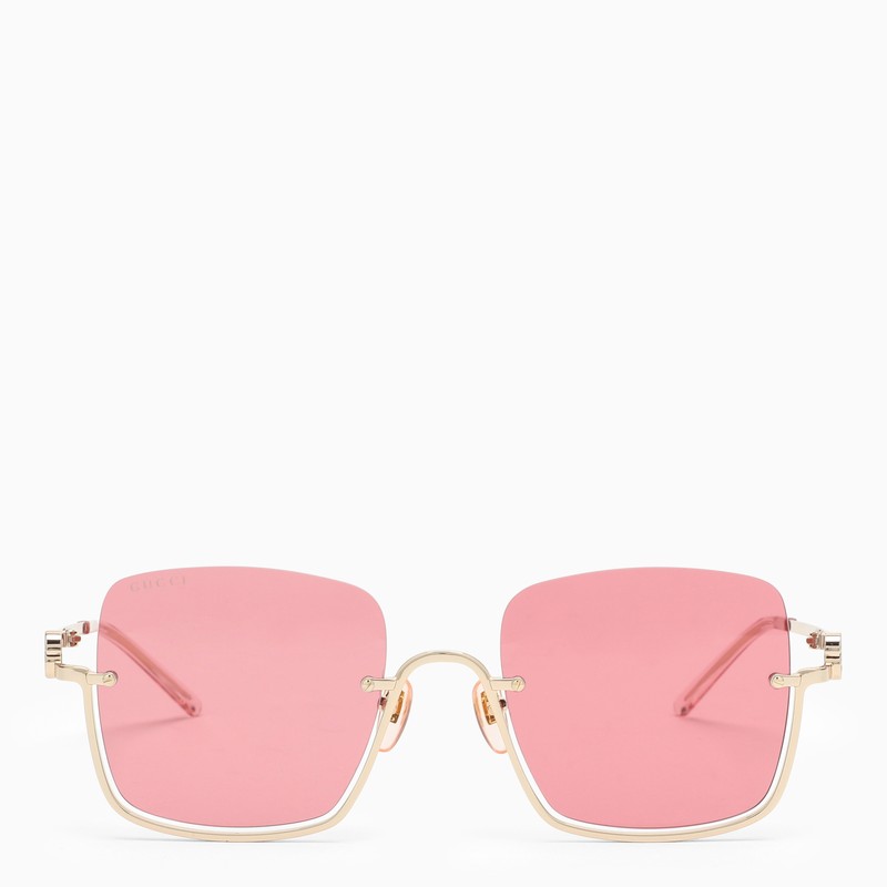 Square gold sunglasses