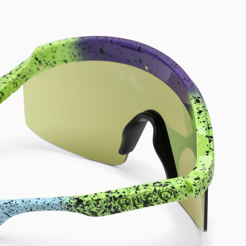 Green mask sunglasses