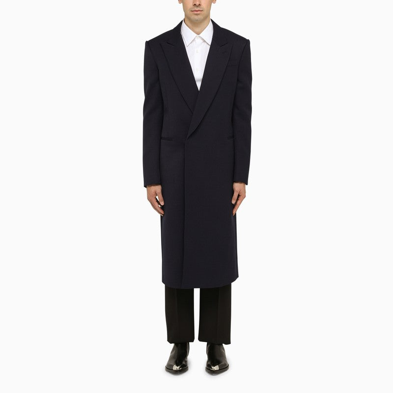Double-breasted coat navy