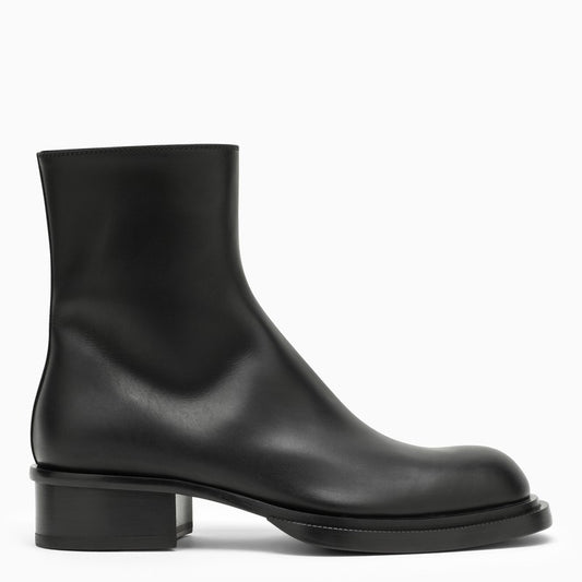 Black leather cuban boot 750383WIDY0/N_ALEXQ-1000