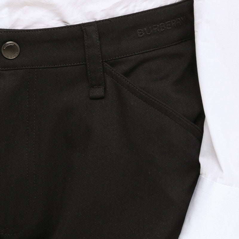 Black multi-pocket trousers
