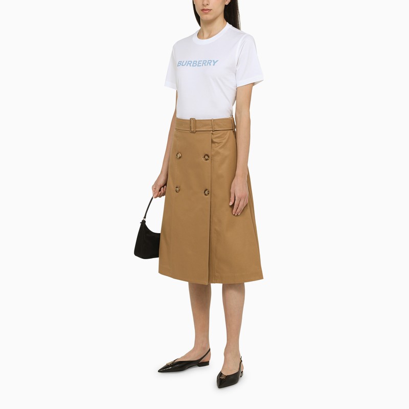 Medium camel cotton skirt
