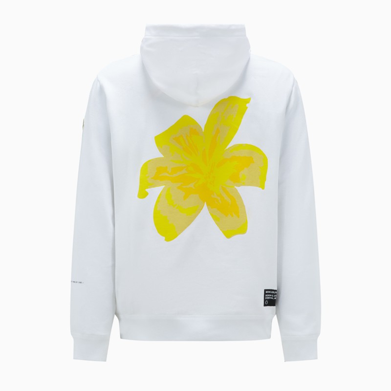 White hoodie with flower