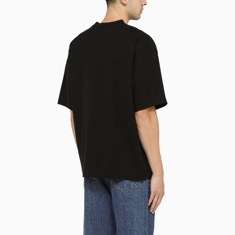 Black cotton oversize T-shirt