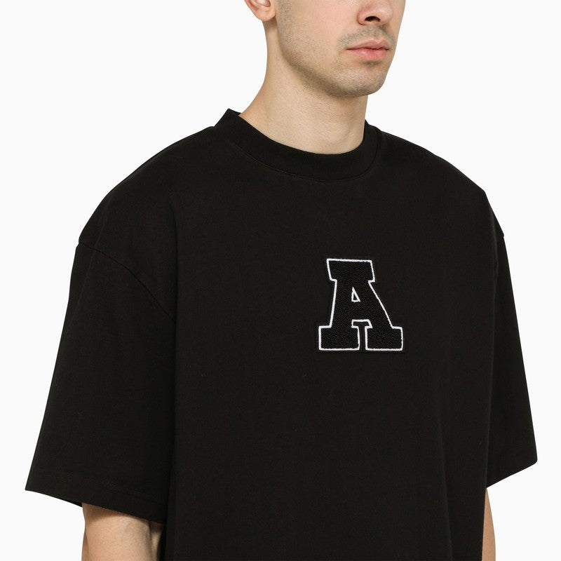 Black cotton oversize T-shirt