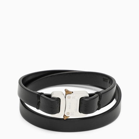 Black leather bracelet AAUJW0107LE04LE/L_ALYXS-BLK0001