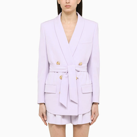 Lavender double-breasted jacket