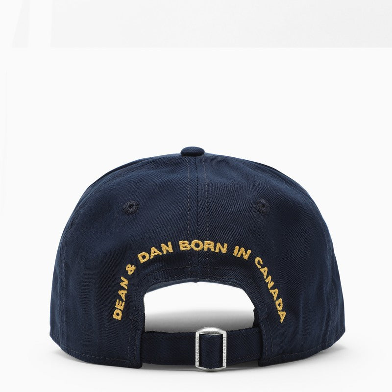 Navy cap with visor