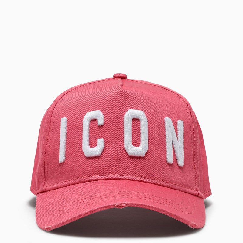 Pink/white Icon baseball cap