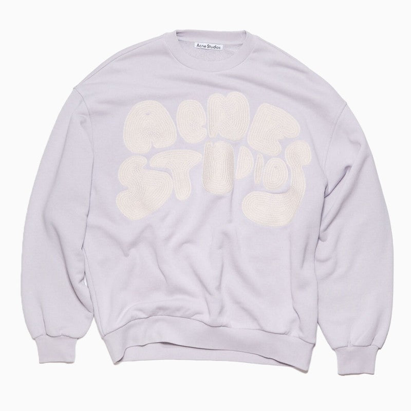 Bubble logo sweatshirt pale lilac
