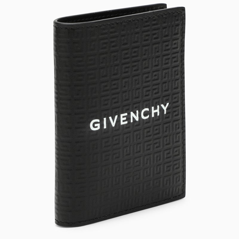 GIVENCHY black leather 4G card case