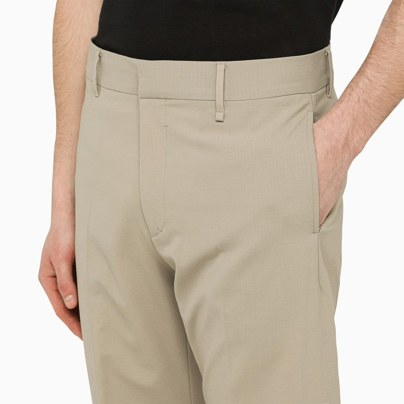 Stone tailored trousers with wear