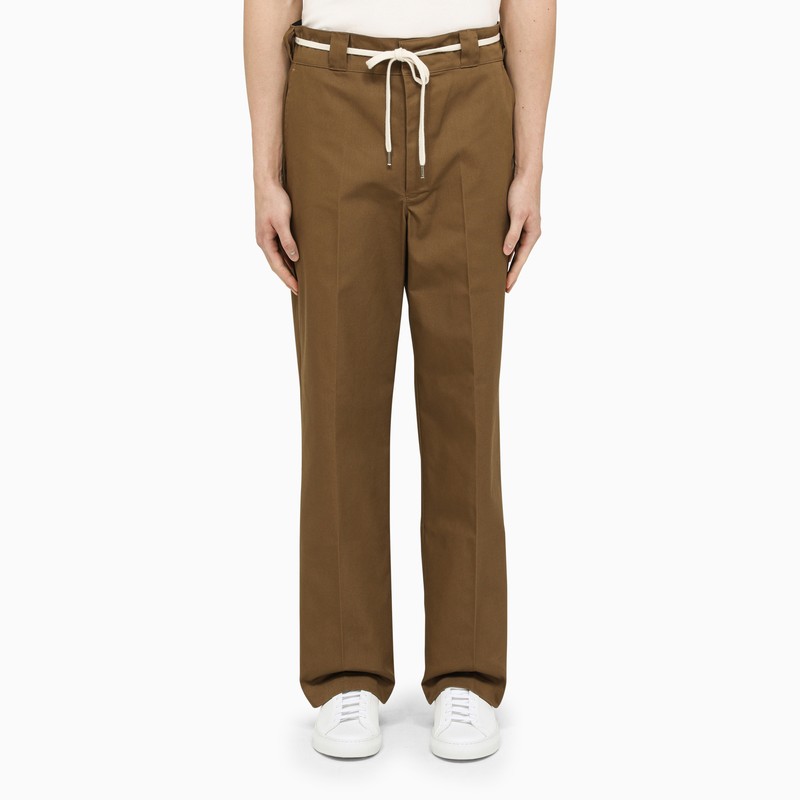Brown baggy trousers
