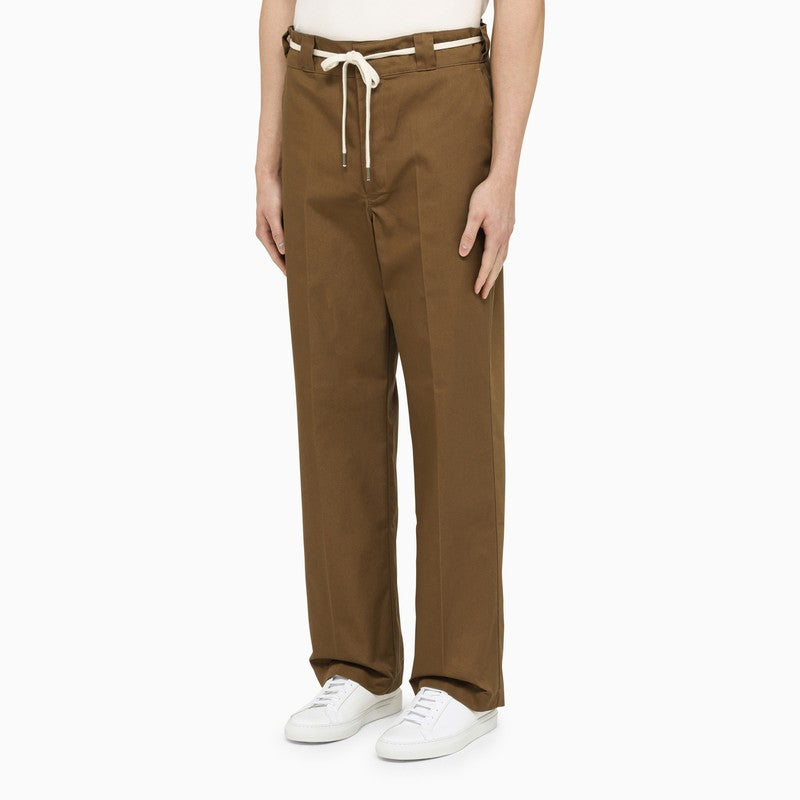 Brown baggy trousers