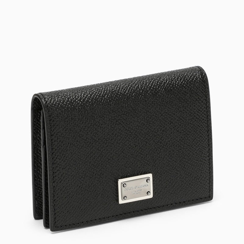 Black leather Dauphine wallet