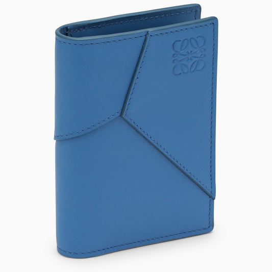 Blue leather card holder C510144X04LE/N_LOEW-5695