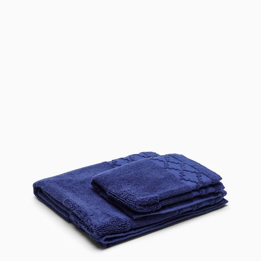 Blue cotton towels