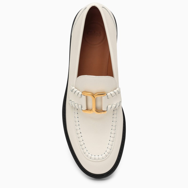 Ivory leather Marcie loafer
