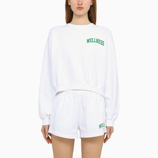 Wellness Sweatshirt white/green