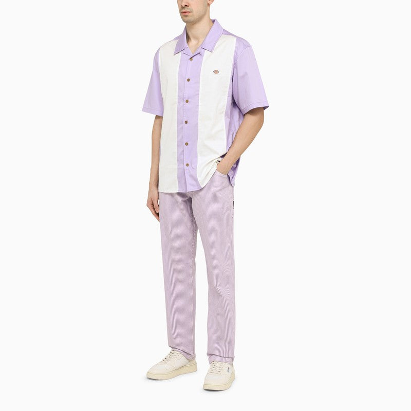 Lilac/white cotton shirt