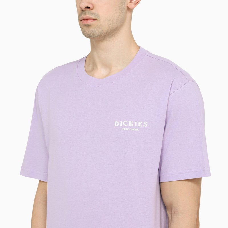 Lilac/white cotton T-shirt