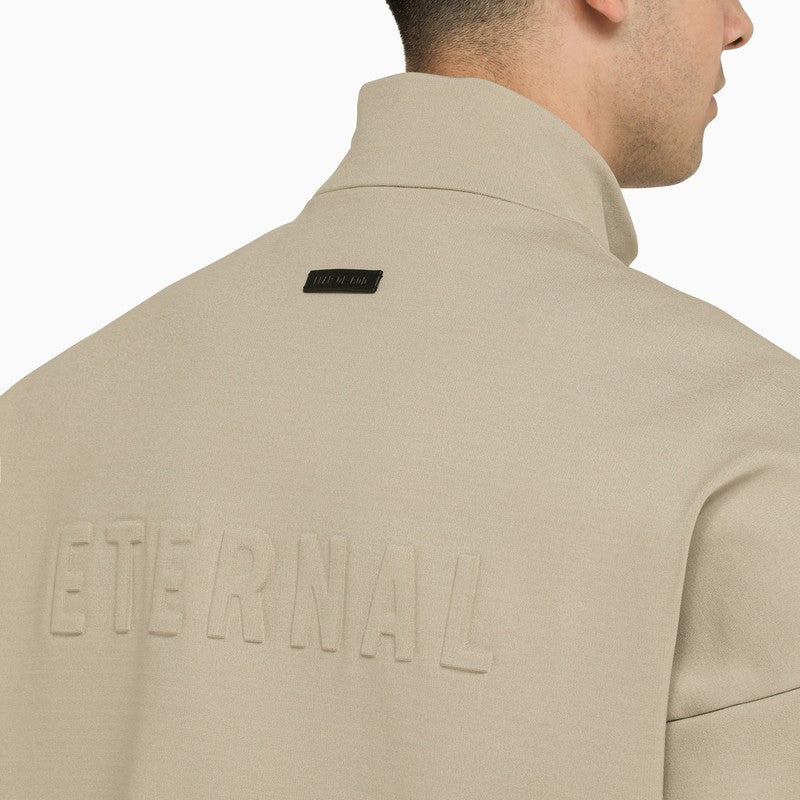 Eternal beige jacket with zip