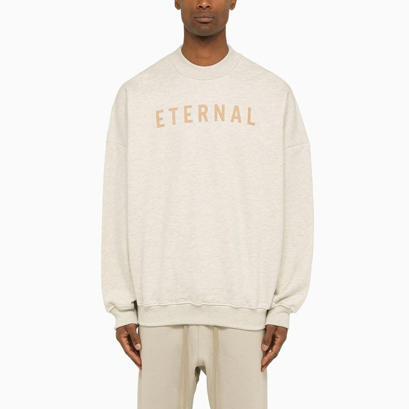 Eternal oatmeal crew neck sweatshirt