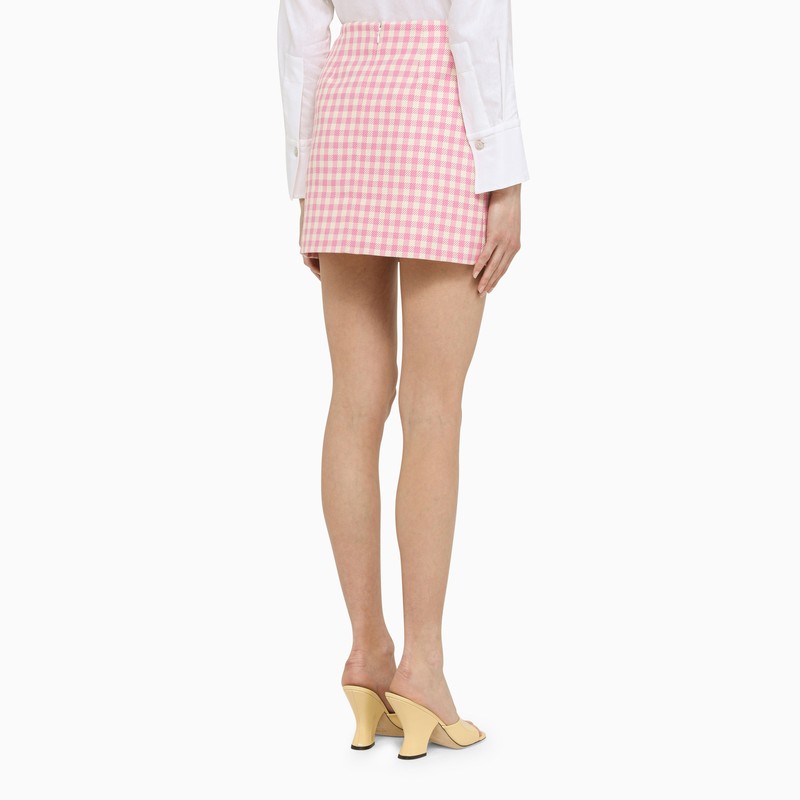 Checkered mini skirt