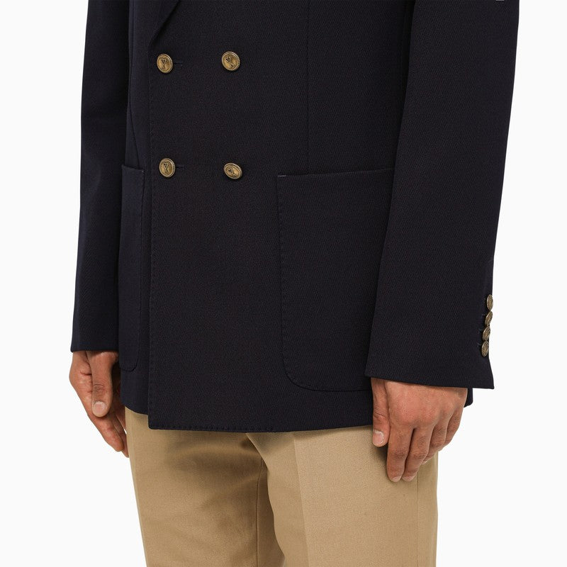 Dark blue double-breasted jacket