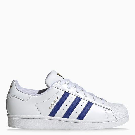 White/blue Superstar sneakers
