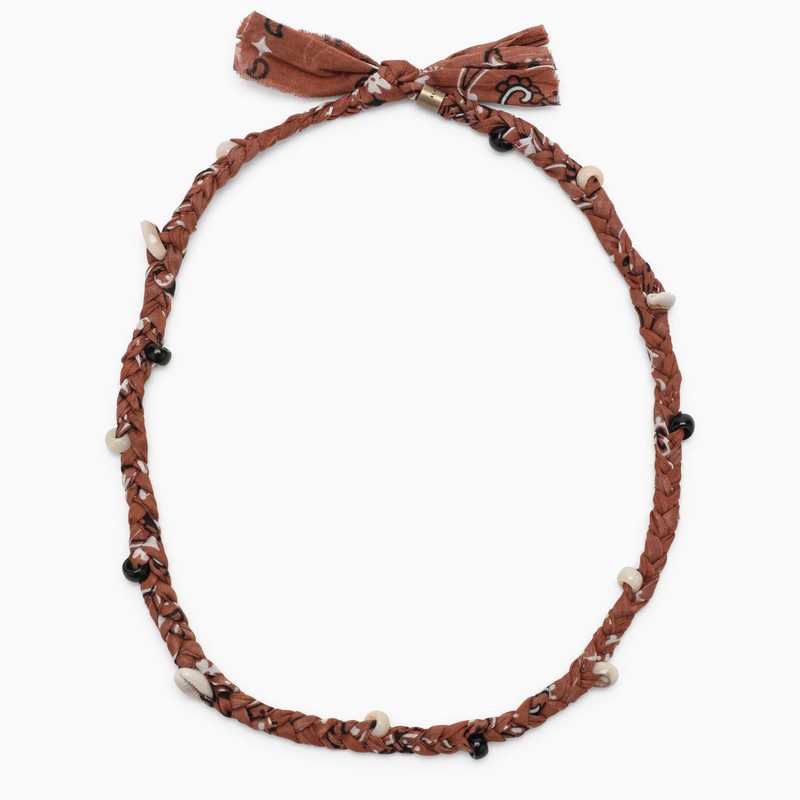 Brown Bandana necklace