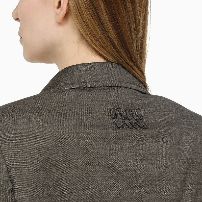 Grey cropped jacket