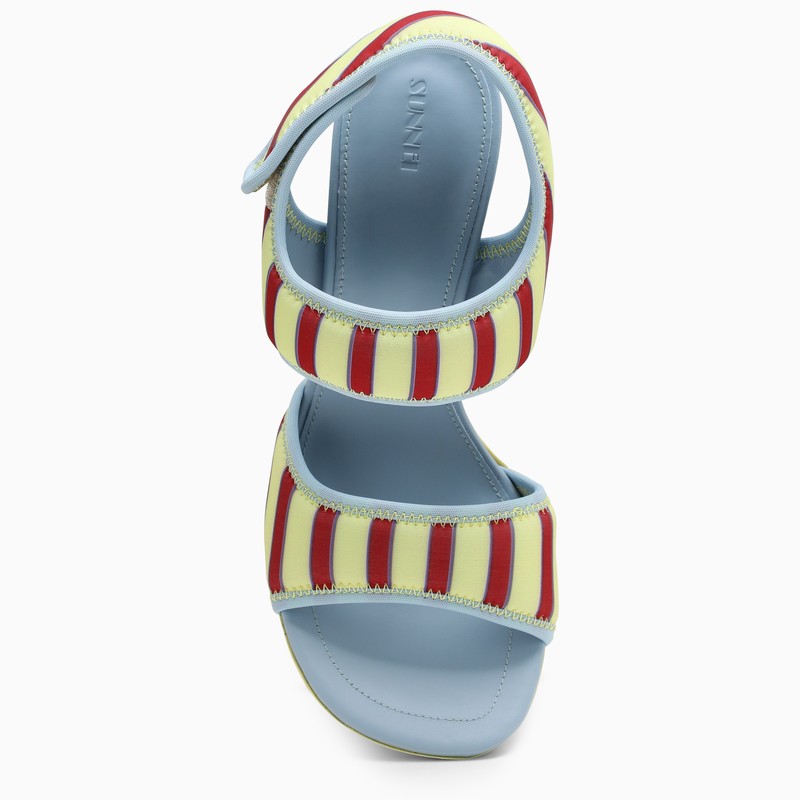 1000Chiodi striped sandal