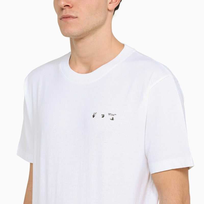 White t-shirt with contrasting logo