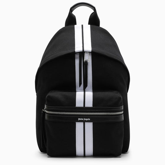 Black and white Venice backpack PMNB015F22LEA011/L_PALMA-1001