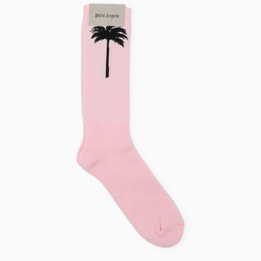 Pink cotton sports socks