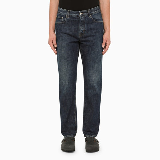 Blue Newman jeans in cotton denim UP5062DF0013/L_DEPAR-812