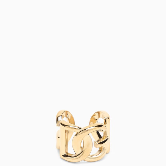 DG gold logo brass ring